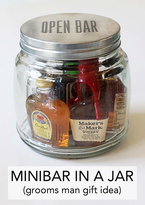 Minibar In a Jar #valentinesday #crafts #jars #gifts #decorhomeideas